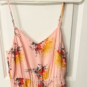 JCrew Floral Pink Maxi Dress size 00